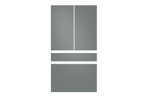 Gris Kit de Paneles para Nevera Bespoke de 4 Puertas