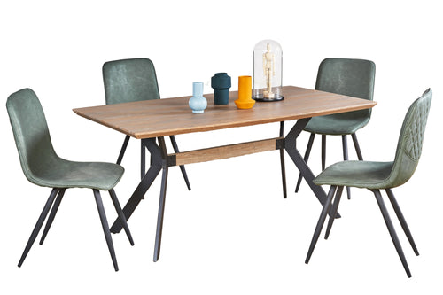 Aldo-dt102 Mesa de Comedor con 4 Sillas