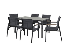 Harris Rect Dining Table/6Chair Set