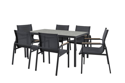 Harris Rect Dining Table/6Chair Set