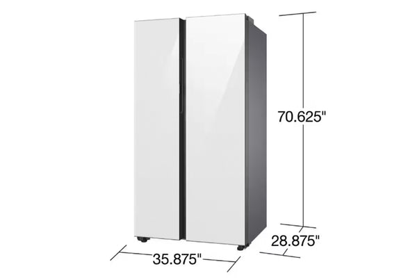 Samsung Cb7600 Refrigerator 22.6' Sbs Bvcnt Cd Bspk