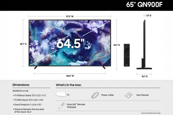 Qn900f Qled 8K 65" Ai Mini Led