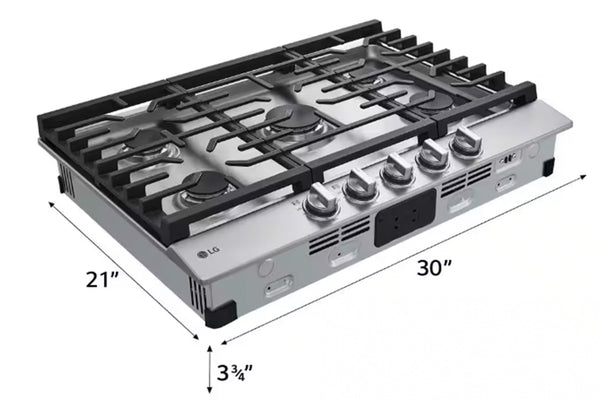 Lg Top 30" Gas 5B Cast-Iron
