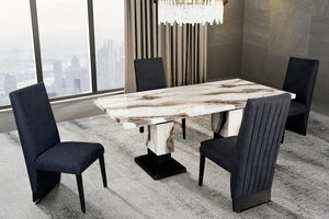 Goldie Mesa de Comedor Rectangular con 4 Sillas