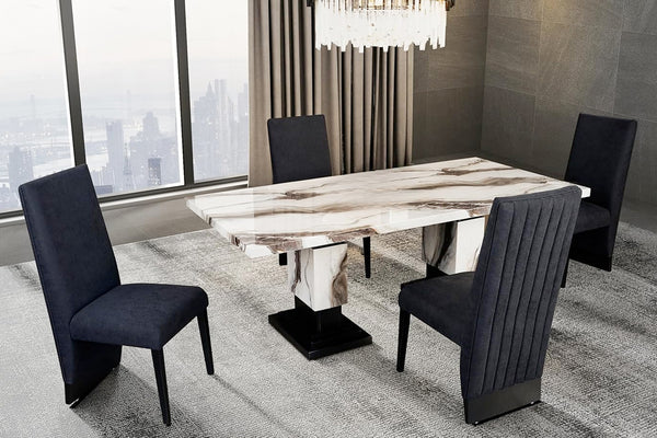 Goldie Mesa de Comedor Rectangular con 4 Sillas