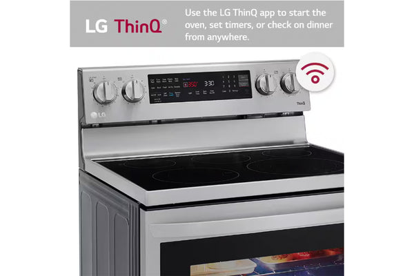 Lg Lrel6325f Estufa 30"Ele 5B W/Airf I-View