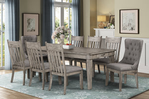 1284 Dining Table W/6 Arm Chair Set