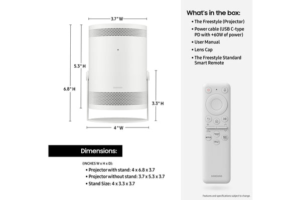 Samsung Lsp3bla Portable Proyector 1080P