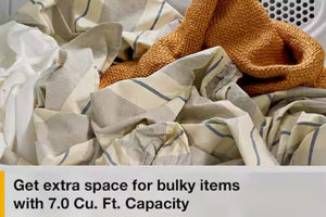 7' Dryer Electric Top Load with Adaptive Dry