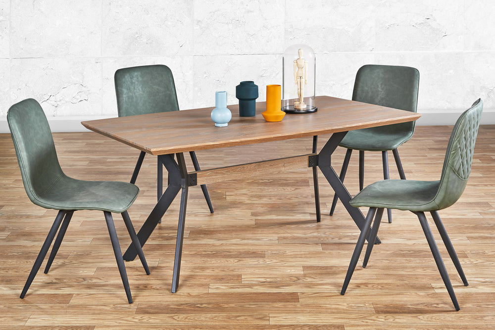 Aldo-dt102 Dining Table W/4 Chair Set