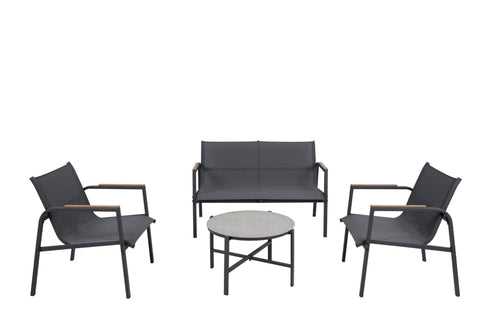 Harris Loveseat con 2 Sillas y Mesa