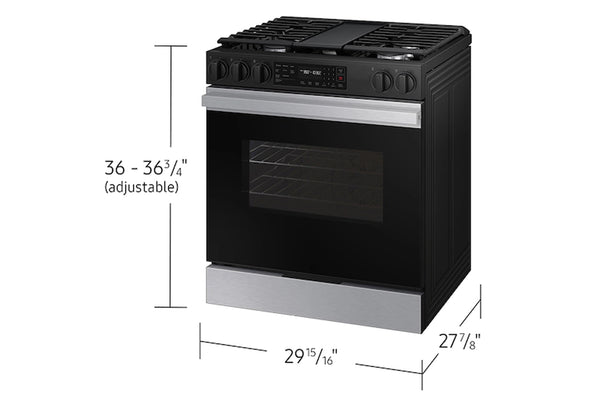 Samsung NSG6DG8300SRAA Estufa 30" Gas S/In 5B Bespoke