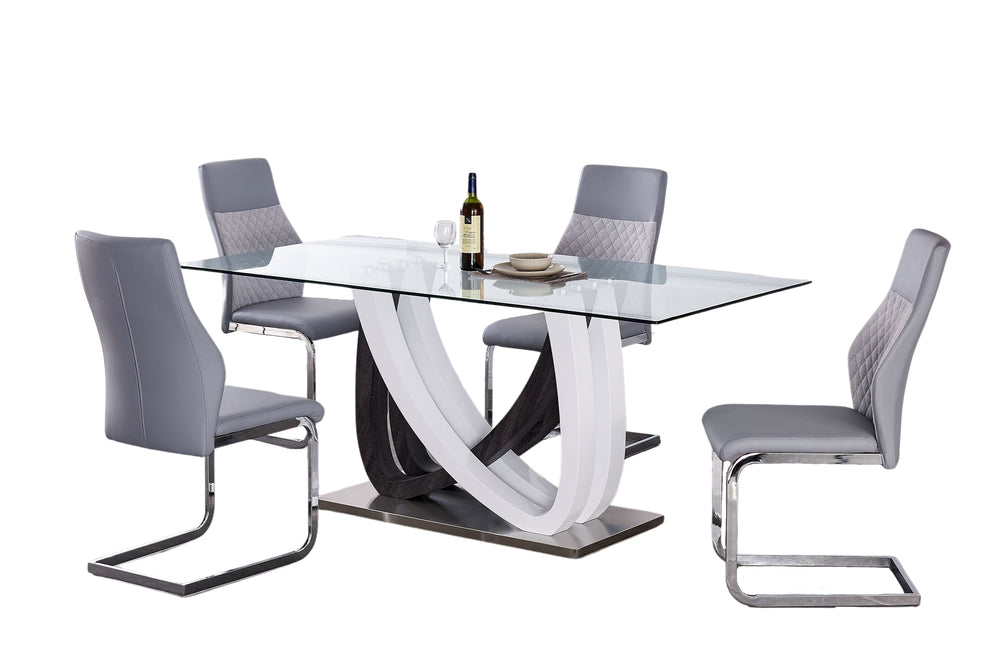 D1438 Dining Table/4 Chairs Set
