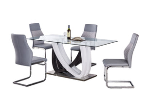 D1438 Dining Table/4 Chairs Set