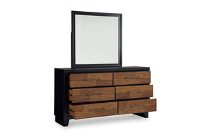 Kraeburn Cama con Almacenamiento & Gavetero con Espejo