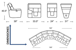 Mason Sectional 7Pc Set