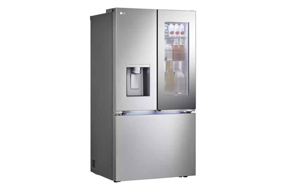 31' Refrigerator Standard-Depth MAX French Door with Mirrored Instaview & 4 Types of Ice, PrintProof Stainless Steel