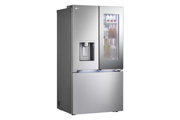 31' Nevera de Profundidad Estándar Máx. con French Door, Instaview con Espejo y 4 Tipos de Hielo, Acero Inoxidable Antihuellas
