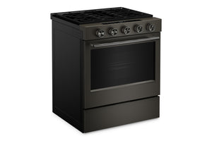 30" Stove Gas Slide-In in Black Ore with 2-in-1 Burner
