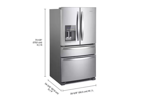 Whirlpool Nevera 24.5' French Door B/M