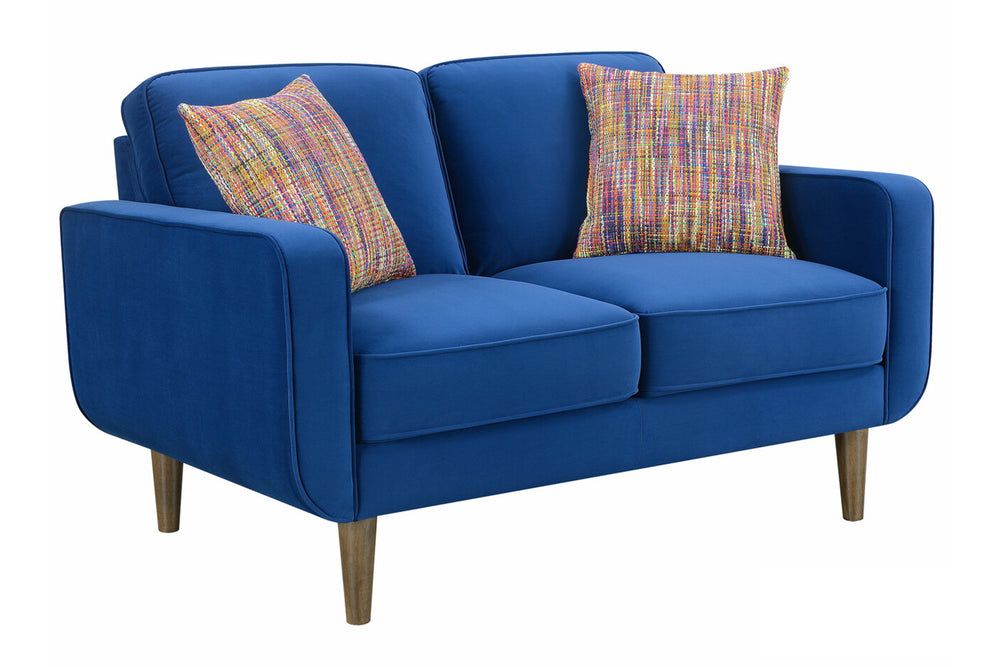 U3906 Blue Loveseat W/2 Pillow