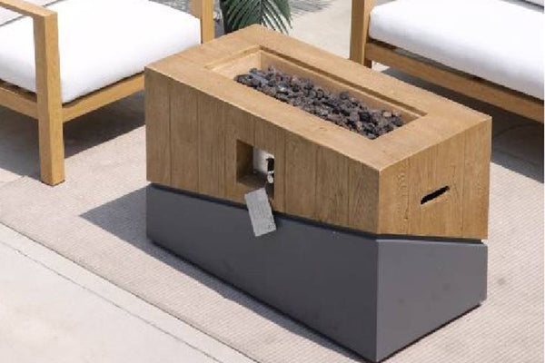 Austria Mesa con Chimenea de Gas Rectangular 