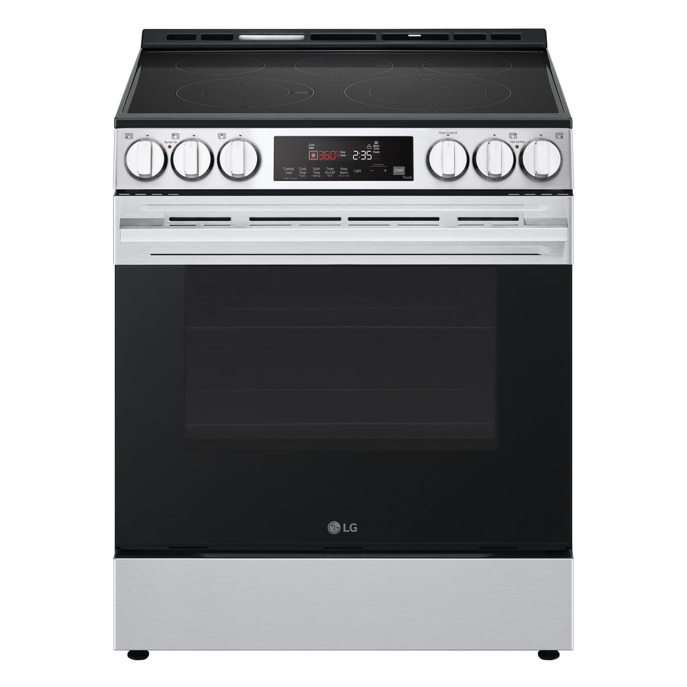 30" Stove Electric Smart Slide-In with Fan Convection, Air Fry & EasyClean in PrintProof