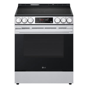 30" Stove Electric Smart Slide-In with Fan Convection, Air Fry & EasyClean in PrintProof