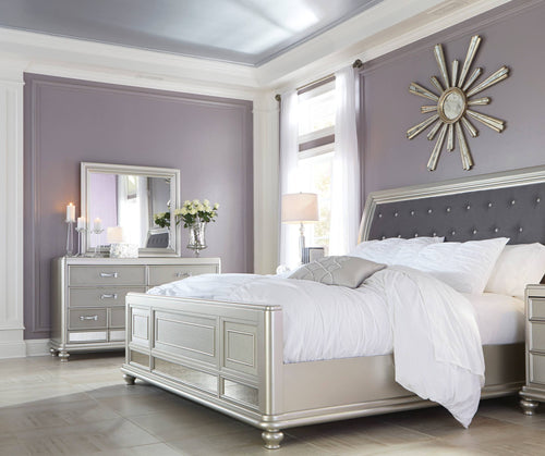 Coralayne Queen Bed & Dresser with Mirror
