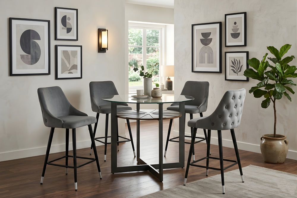 Olson Mesa de Comedor "Counter Height" con 4 Taburetes