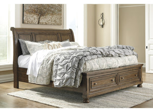 Flynnter Queen Sleigh Bed with Storage