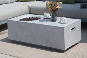 Monaco Mesa con Chimenea de Gas Rectangular