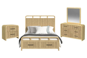 Ridgemont Bed Strg/Dr/Mr/Ns Set