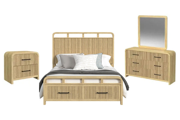 Ridgemont Bed Strg/Dr/Mr/Ns Set