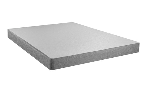 Box Spring Low Profile color gris sobre fondo blanco