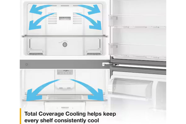 19.3' Refrigerator Top Freezer with Total Coverage Cooling
