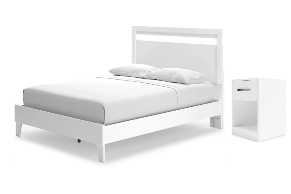 Ashley Flannia Bed/Nightstand Set
