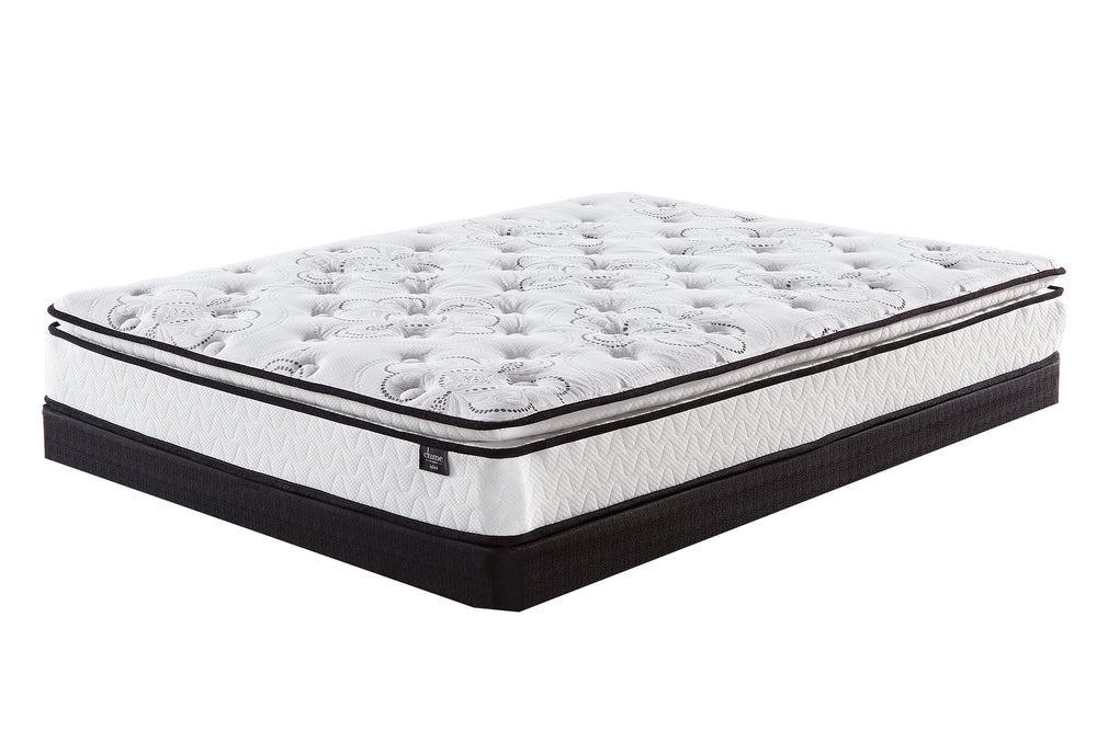 Ashley Sleep | Bonnell Hybrid Firm 8" Mattress Queen & Box Spring Low Profile