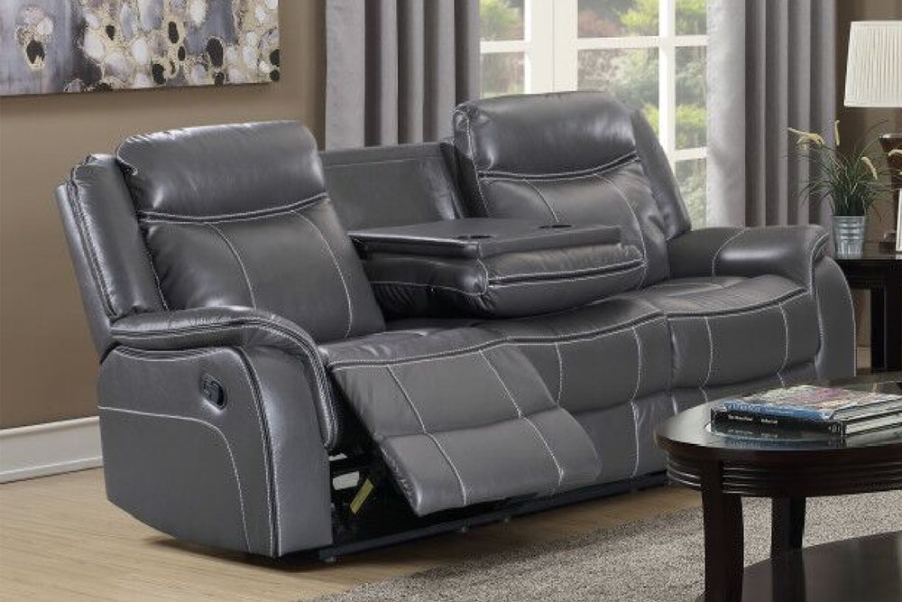 Scorpio Reclining Sofa W/Drop Tray