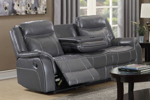 Scorpio Reclining Sofa W/Drop Tray