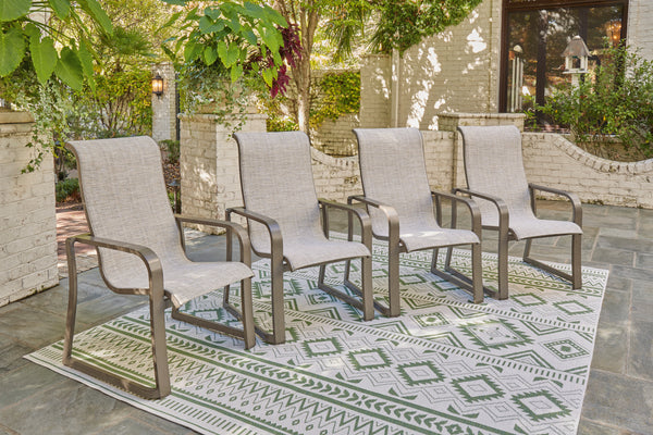 Beach Front Four Chairs Set Outdoor