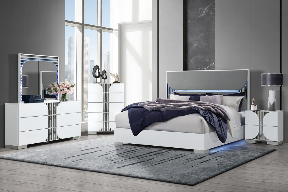 Bellmar_wh Bed/Dres/Mir/Nsnd Set
