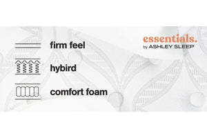 Ashley Sleep | Bonnell Hybrid Firm 8" Mattress Queen & Box Spring Low Profile