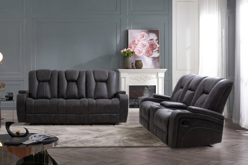 Recl Sofa/Love W/Cons & Usb