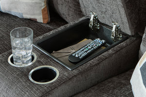 Ashley Kanlow Dbl Rec Loveseat con consola