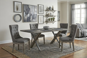 Krystanza Rectangular Dining Room Table with 4 Chairs