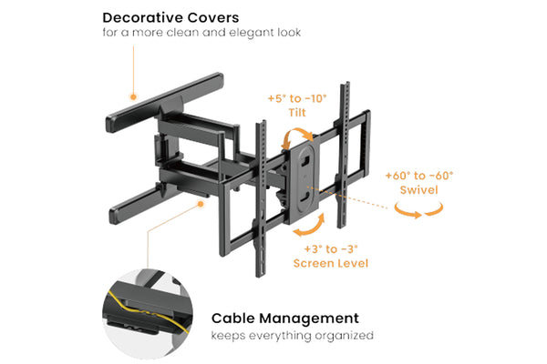 Wall Mount 37"-86" Full Motion