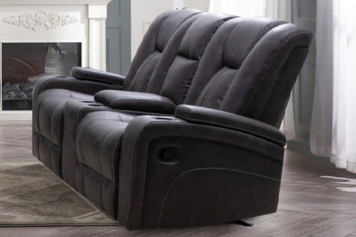 Dual Glidr Cnsl Loveseat W/Usb