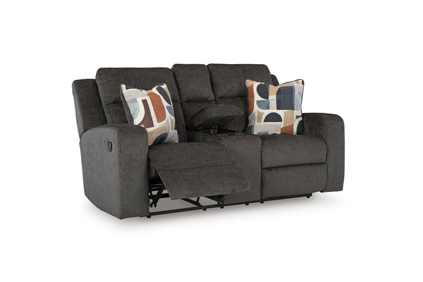 Ashley Kanlow Dbl Rec Loveseat con consola