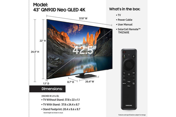 Samsung Qn90d Led 4K Neo Qled S9